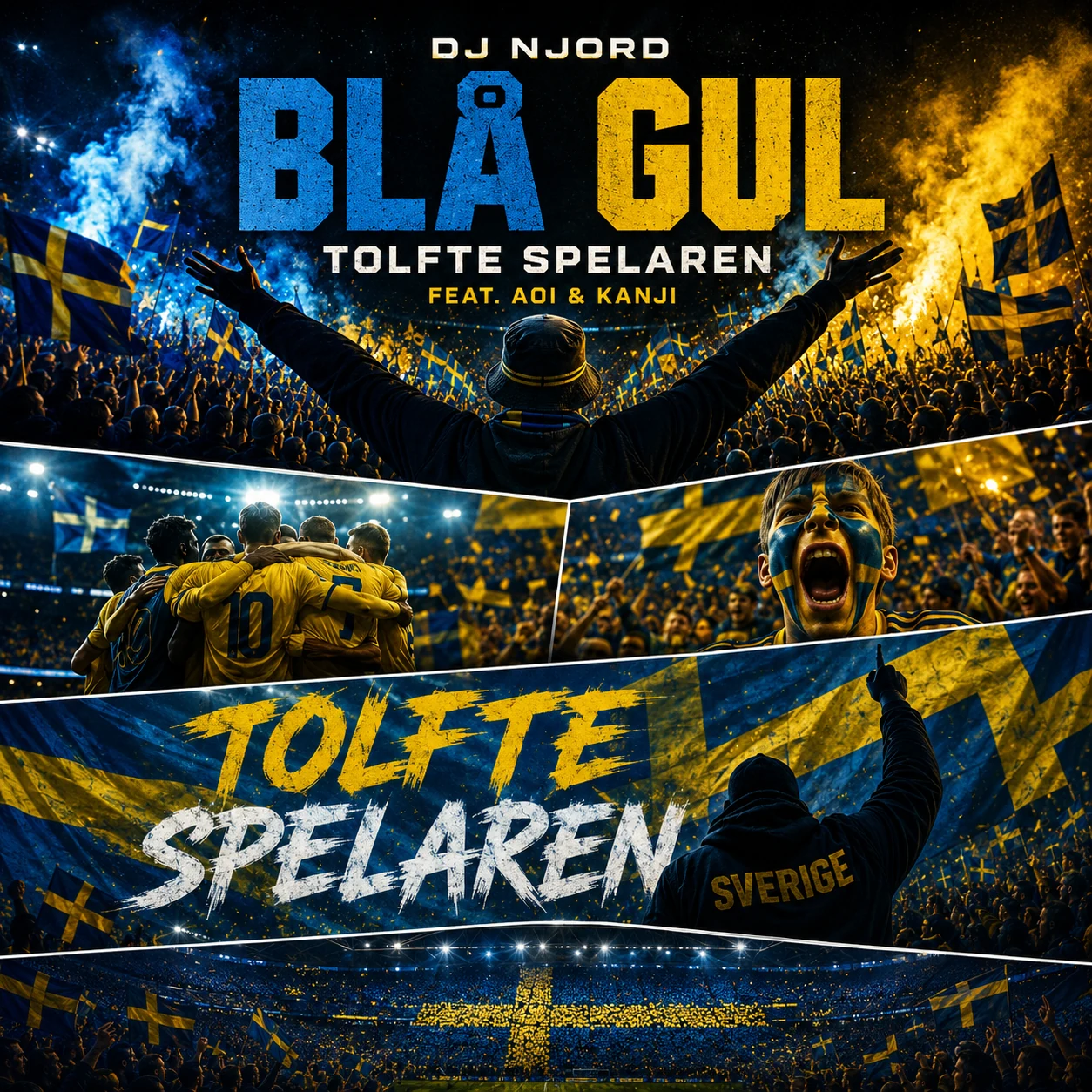 BLÅ GUL – Tolfte Spelaren feat. Aoi & Kanji cover artwork